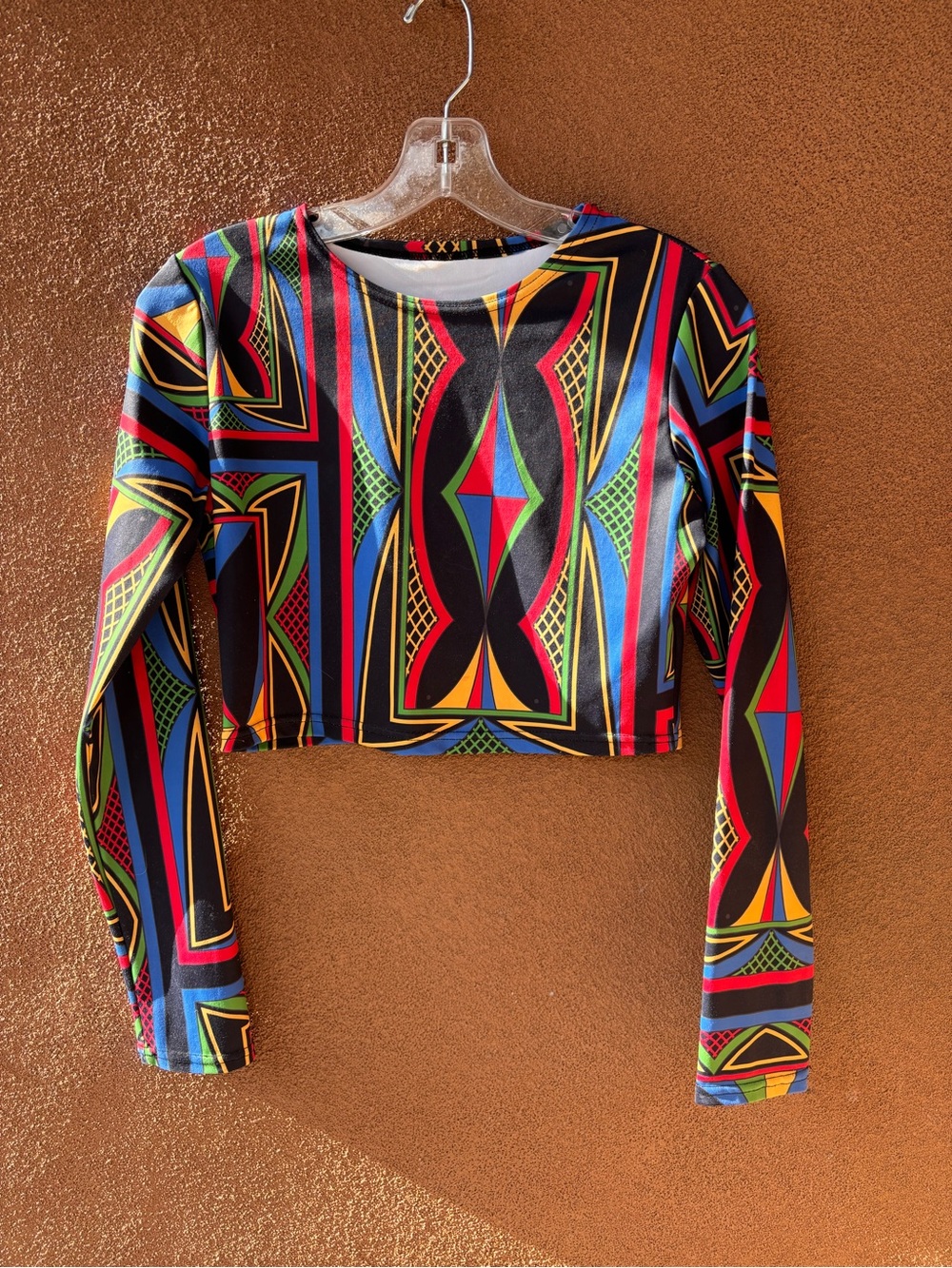 Lauren Good Day Parflache print crop top